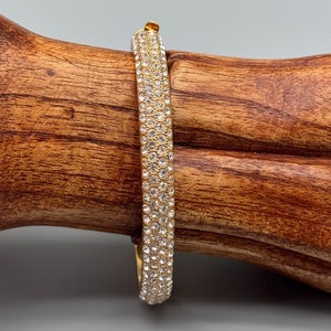 Joan Rivers Classics Crystal studded cuff bracelet