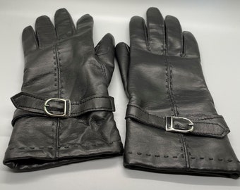Van Raalte Vintage Black Gloves with Warm Lining
