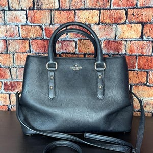 Kate Spade Larchmont Ave Satchel with crossbody strap