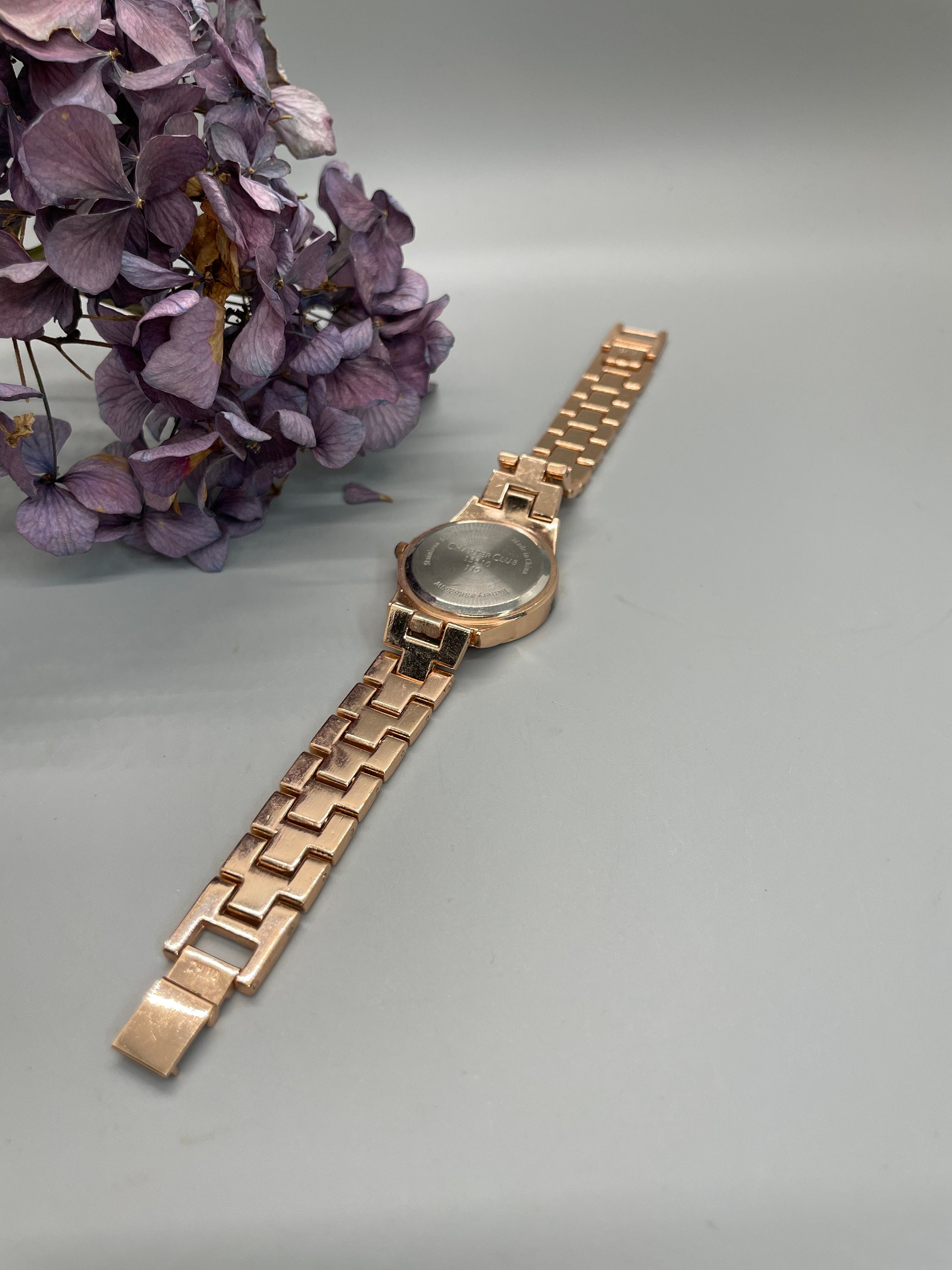 Charter Club Rose Analog Watch Etsy