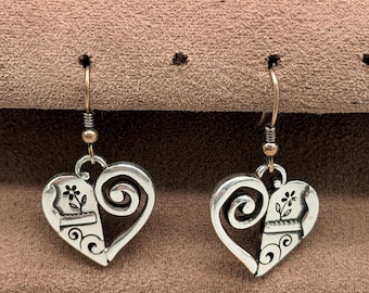 Brighton Pablos Silverörhängen med Passion Flower-motiv