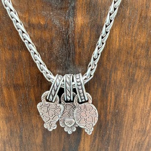 Brighton Byzantine Triple Charm Necklace, 16" - 17.25" length image 4