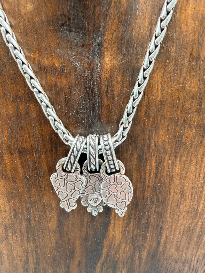 Brighton Byzantine Triple Charm Necklace, 16" - 17.25" length image 4