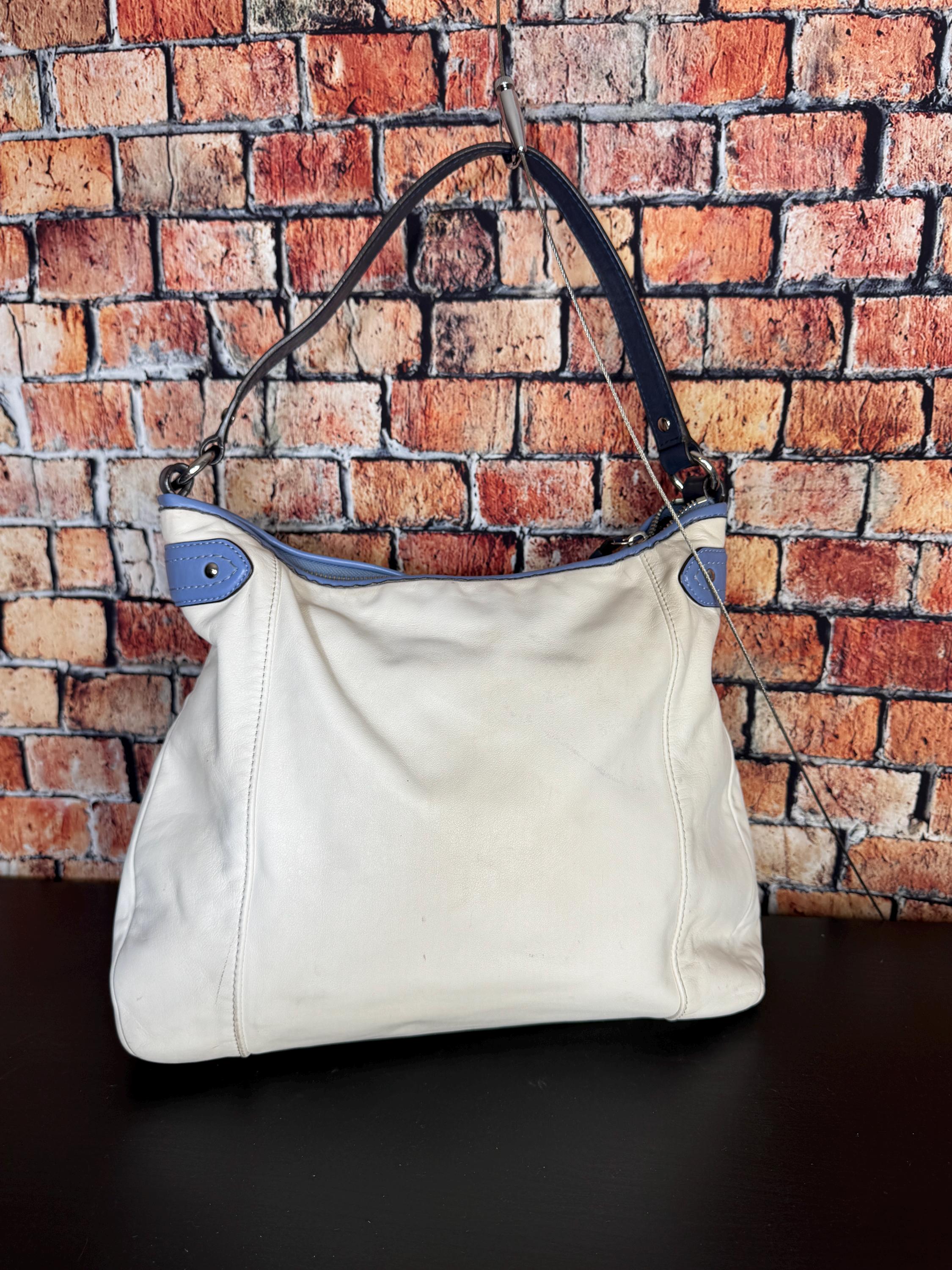 COACH Daisy Hobo Ivory Signature Bag