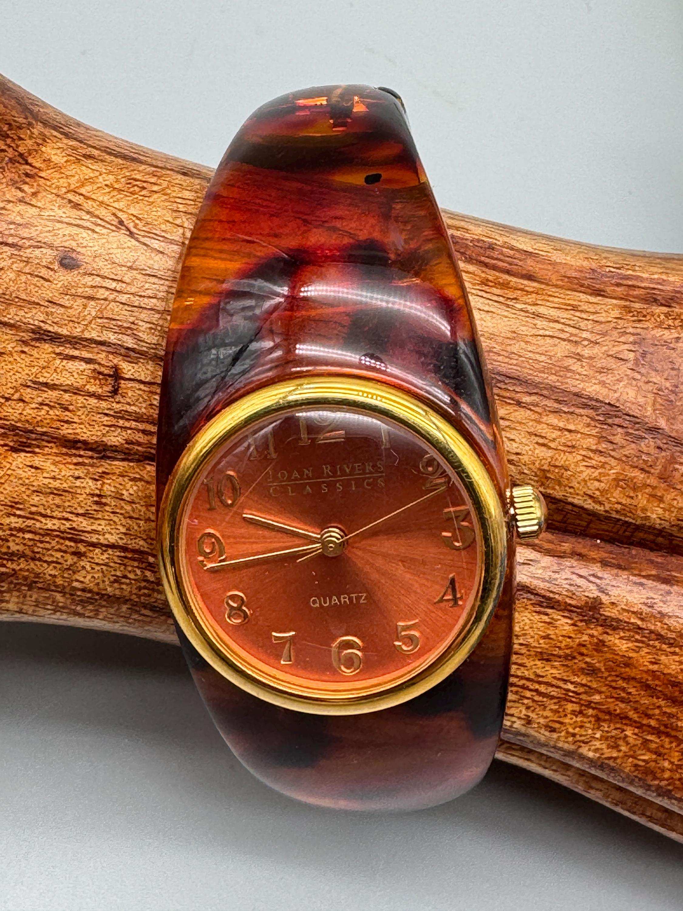 Joan Rivers Classics Tortoise Shell Link Watch Gold Tone Quartz Joan Rivers Watches - Etsy main image 4