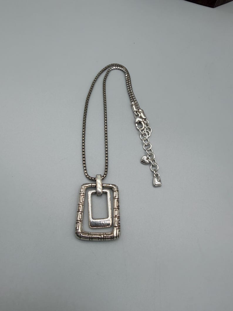 PENSIONERAD - Brighton Nexus Vändbart Rektangulärt Hänge med Swarovski-kristaller Halsband bild 4