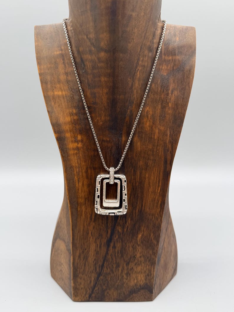 PENSIONERAD - Brighton Nexus Vändbart Rektangulärt Hänge med Swarovski-kristaller Halsband bild 2