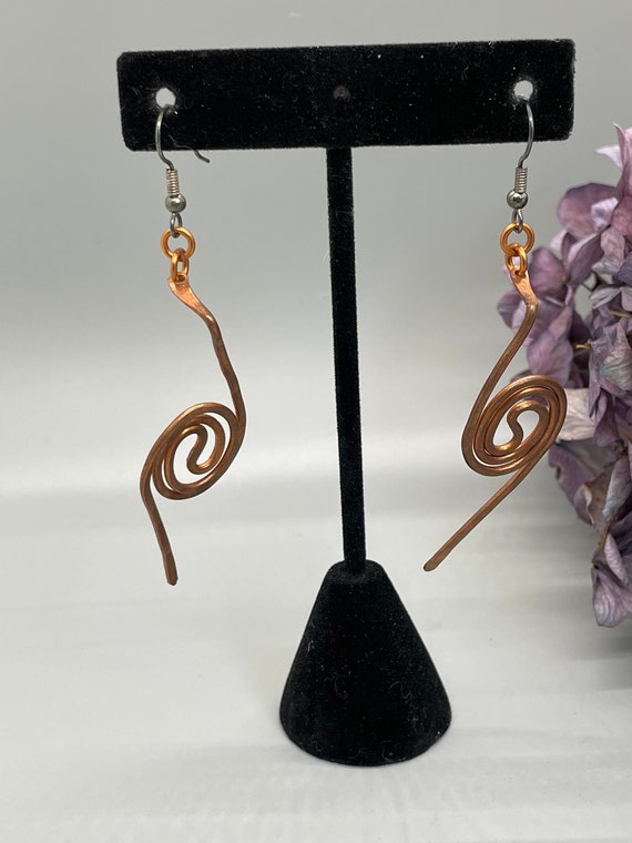NWT Christine Keller Copper Drop Earrings - image 5