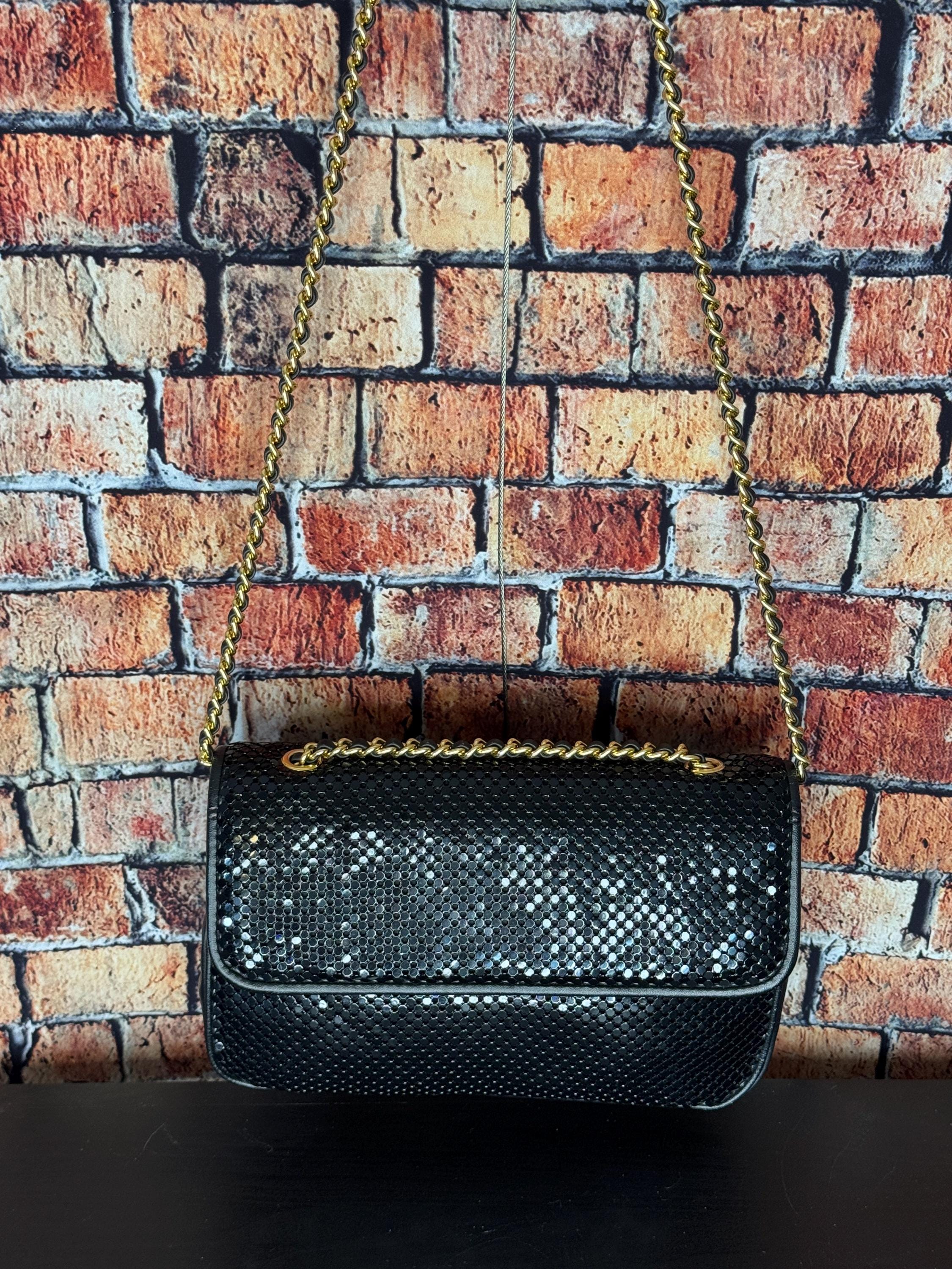 Vintage Whiting and Davis International Black Metal Mesh Purse - Etsy