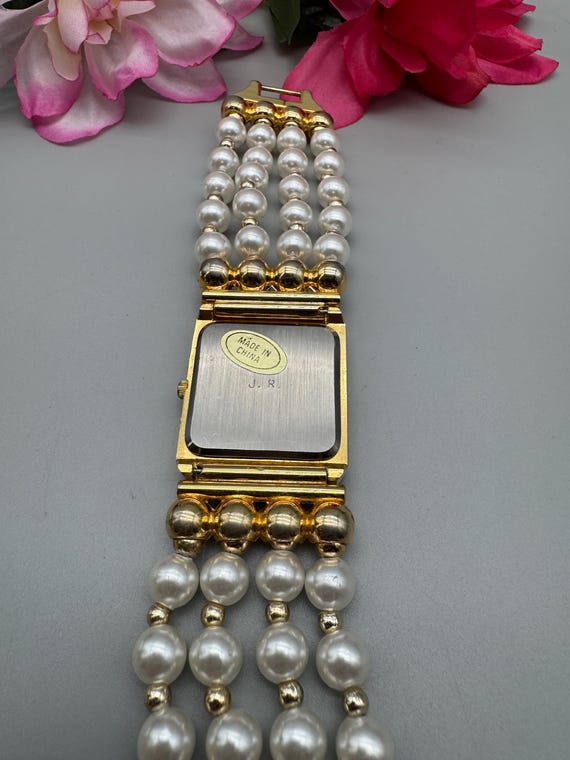Vintage Joan Rivers Faux Pearls Watch - Etsy display picture 1