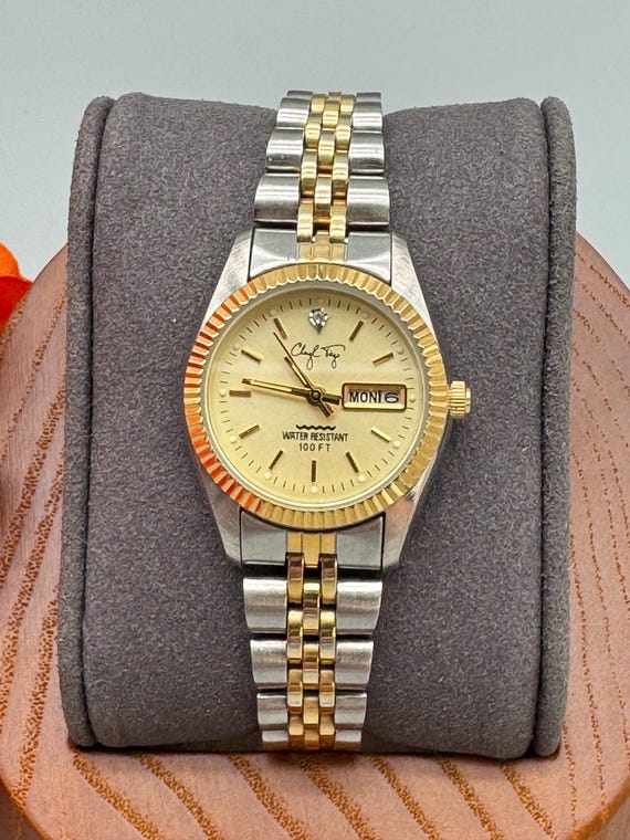 Vintage Silver and Gold Quartz Watch Vintage MARCEL Quartz Two Tone (Silver & Gold) Womens main image 3
