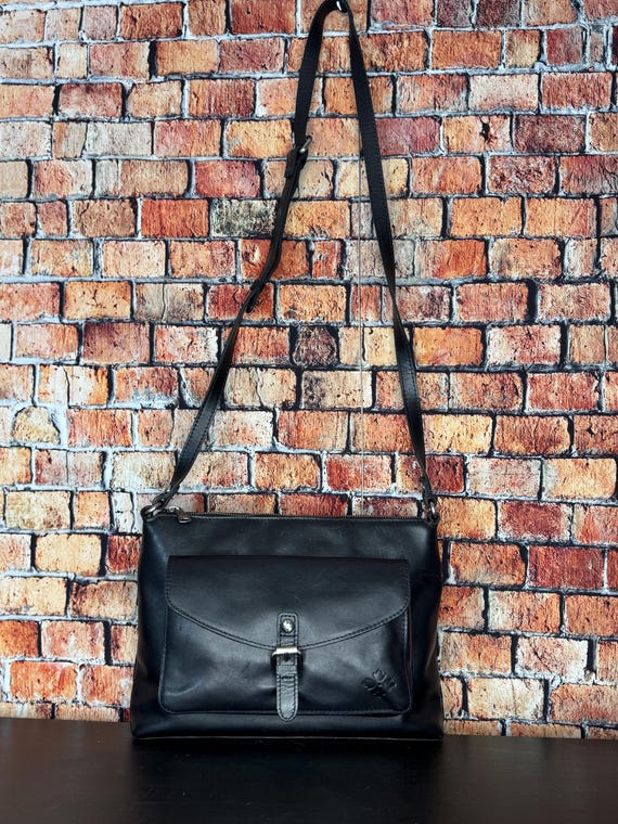 Patricia Nash Kirby Black Leather Crossbody View 2