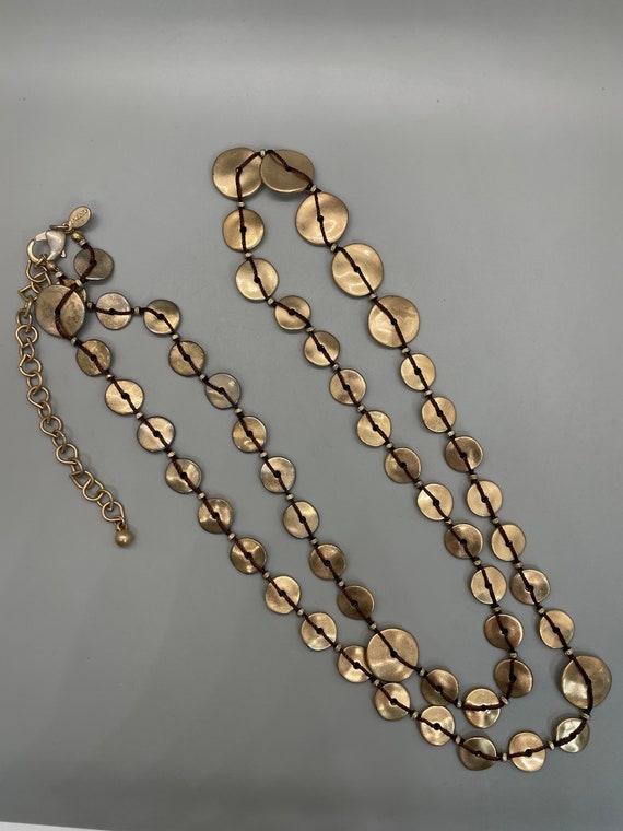 Joan Rivers Golden Brown Beads Wrapped with Gold … - image 5