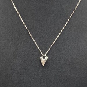 Robert Lee Morris Sterling Silver 925 Small Twisted Heart Necklace