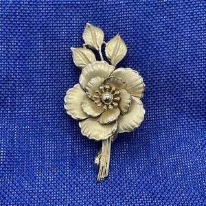 Vintage Coro Rose Brooch