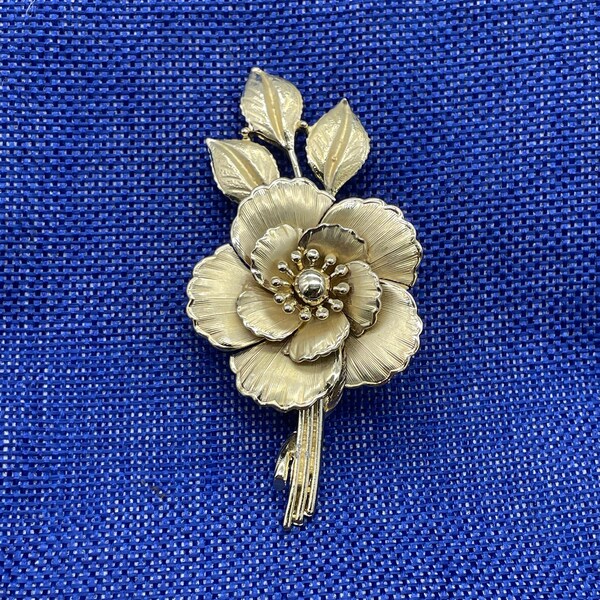 Coro Rose Brooch Etsy