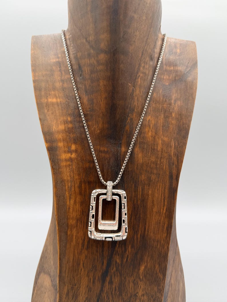 PENSIONERAD - Brighton Nexus Vändbart Rektangulärt Hänge med Swarovski-kristaller Halsband bild 10