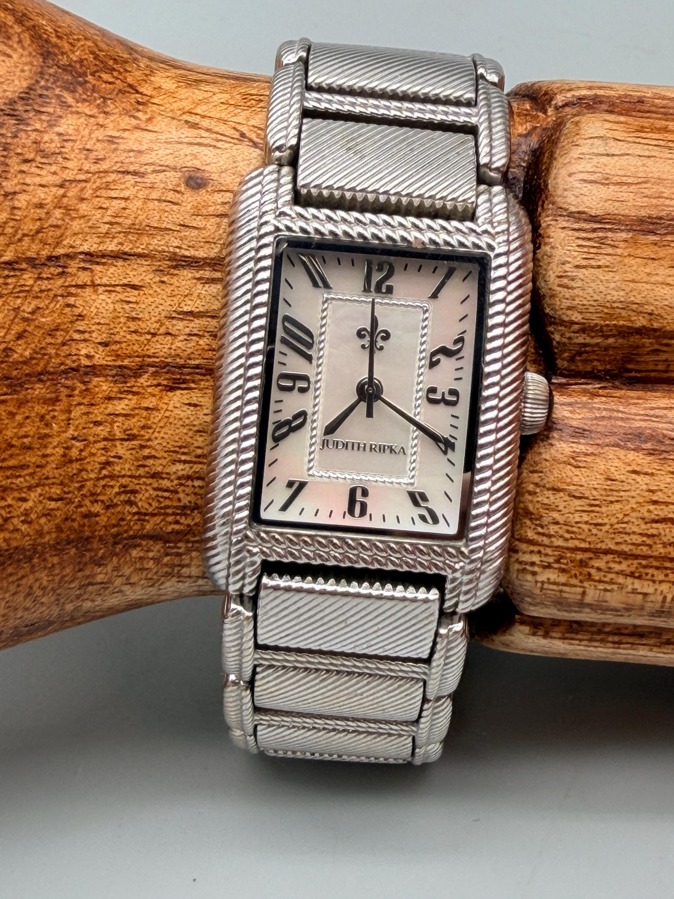 Judith Ripka Stainless Steel Watch #92 new battery Judith Ripka Watch Repair, Overhaul/Movement, Crystal  main image 2