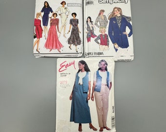 McCall's and Simplicity Women's Patterns - size range from 6 - 24