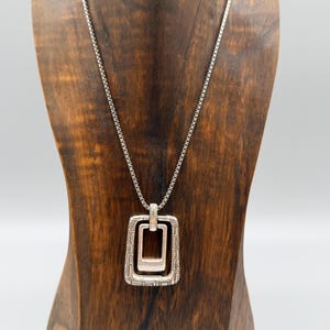 PENSIONERAD - Brighton Nexus Vändbart Rektangulärt Hänge med Swarovski-kristaller Halsband bild 9