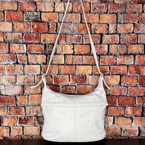Vintage Jonatti White Leather Purse, circa 1960s