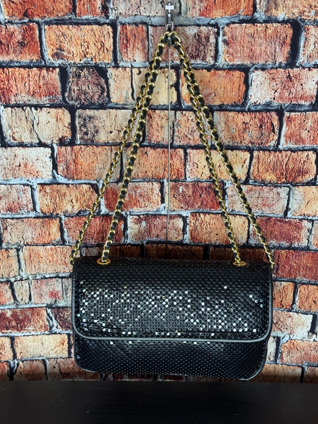 Vintage Whiting and Davis International Black Metal Mesh Purse - Etsy