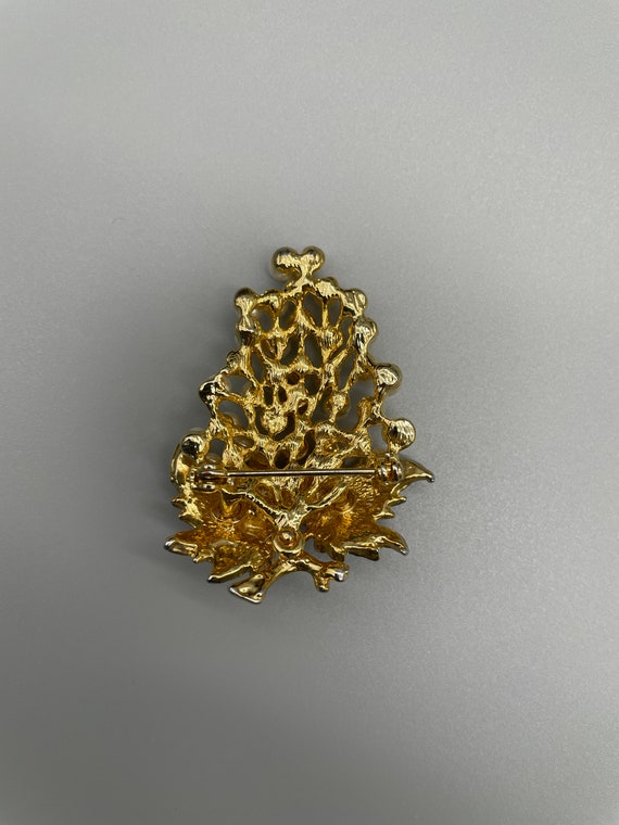 Vintage Faux Pearl Statement Brooch, circa 1960s - image 6
