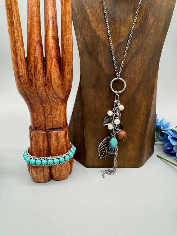Vintage Faux Turquoise Combo Icing Necklace With Lucky Brand Bracelet Etsy UK