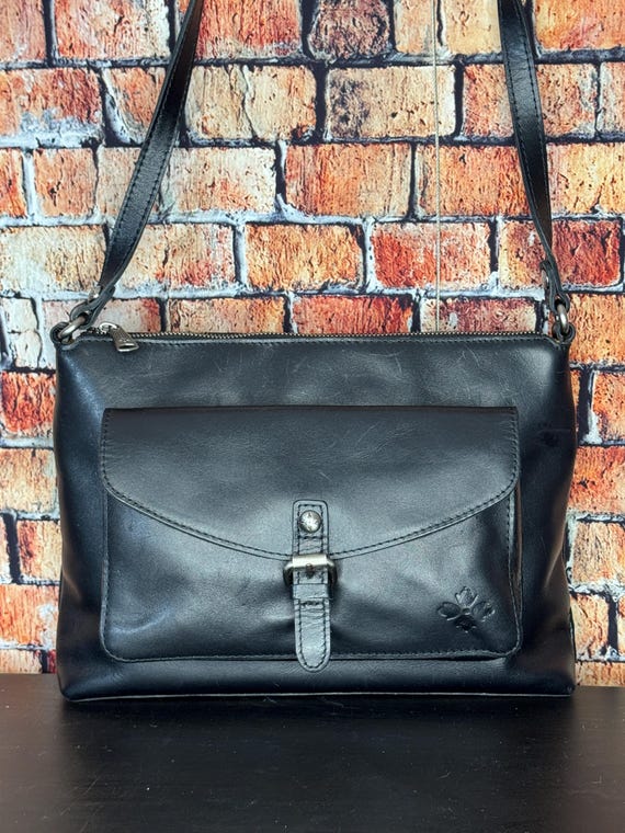 Patricia Nash Kirby Black Leather Crossbody View 4