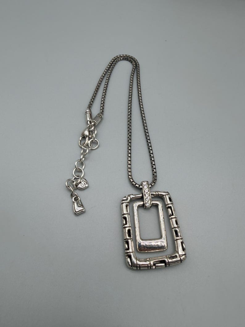 PENSIONERAD - Brighton Nexus Vändbart Rektangulärt Hänge med Swarovski-kristaller Halsband bild 6