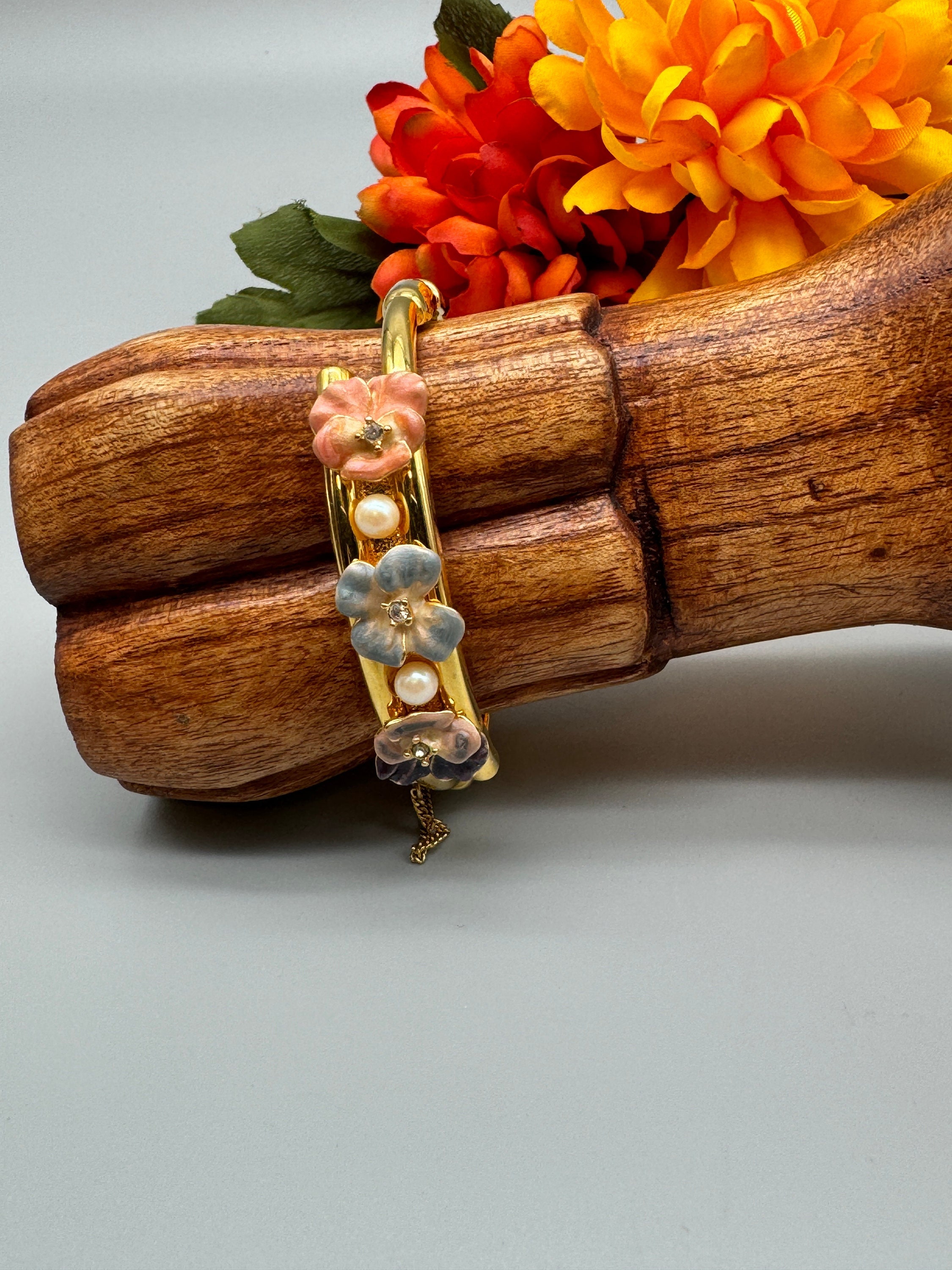 Joan Rivers Pansy Bracelet - Etsy