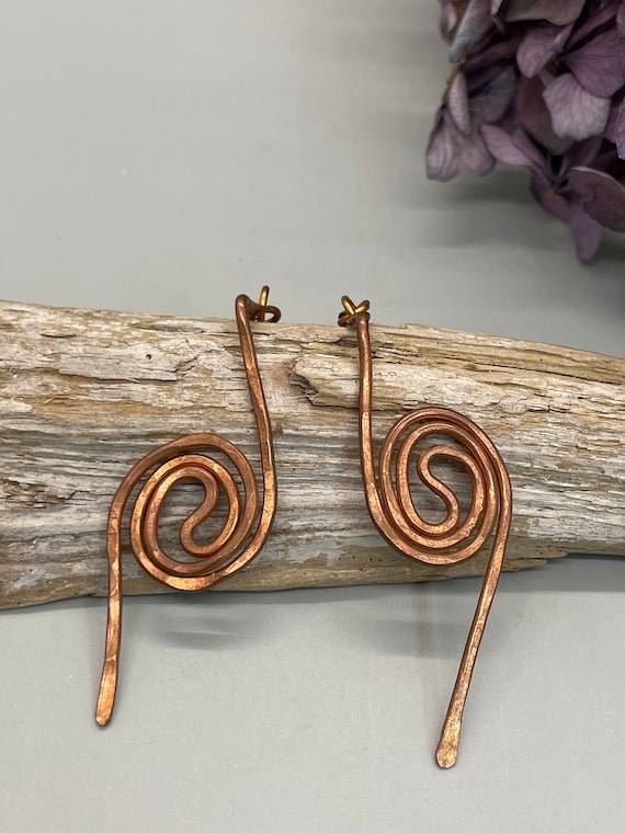 NWT Christine Keller Copper Drop Earrings - image 2
