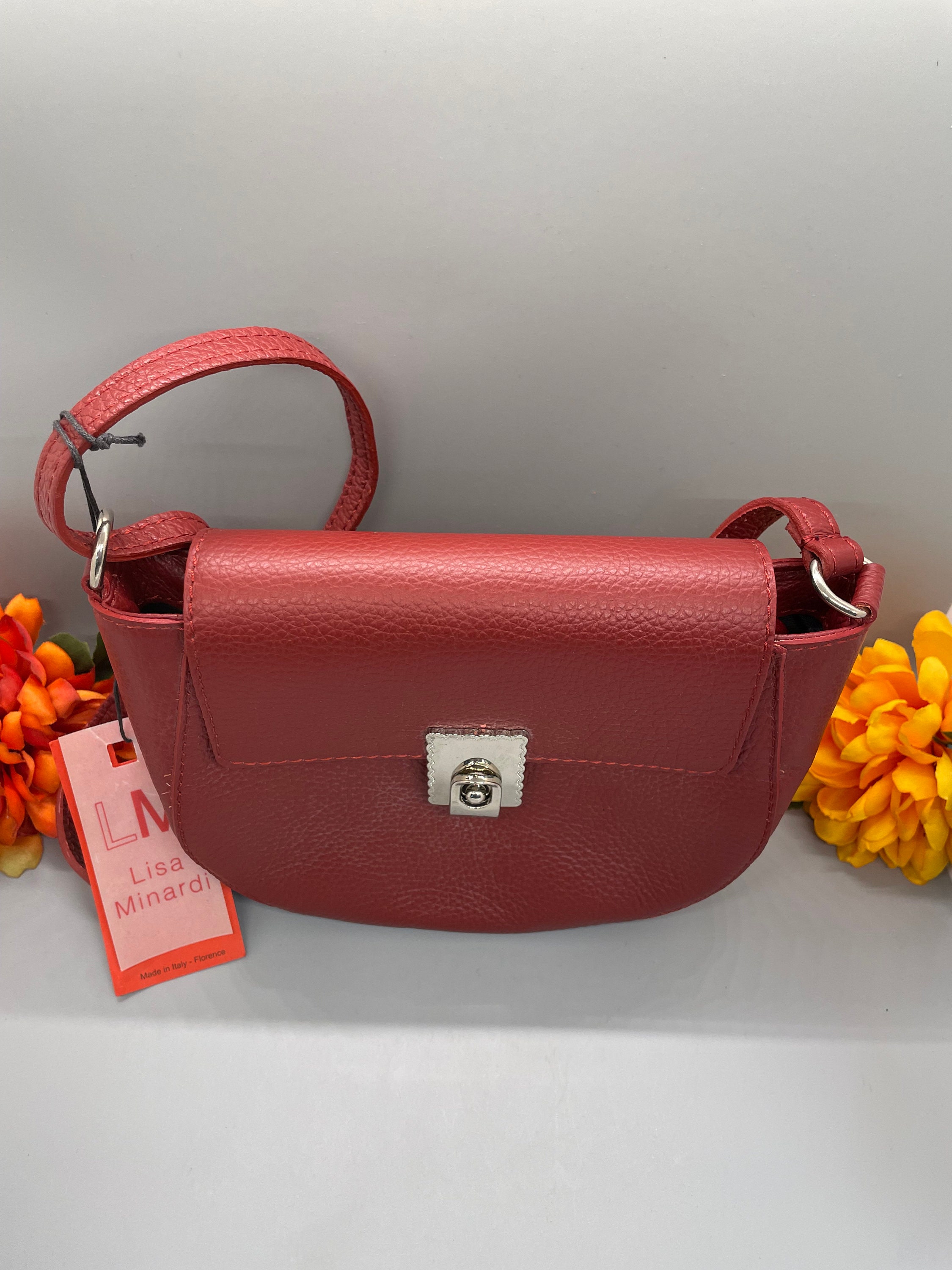 NWT Lisa Minardi Made in Italy Red Leather Purse - Etsy