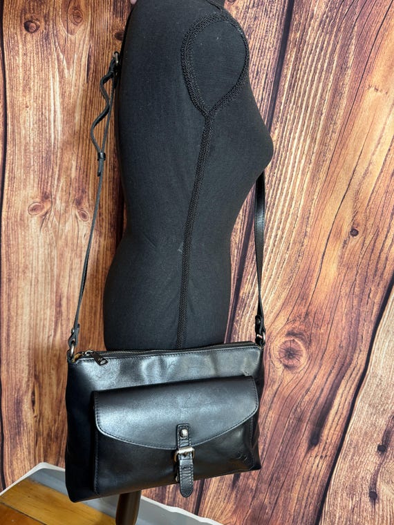 Patricia Nash Kirby Black Leather Crossbody View 3
