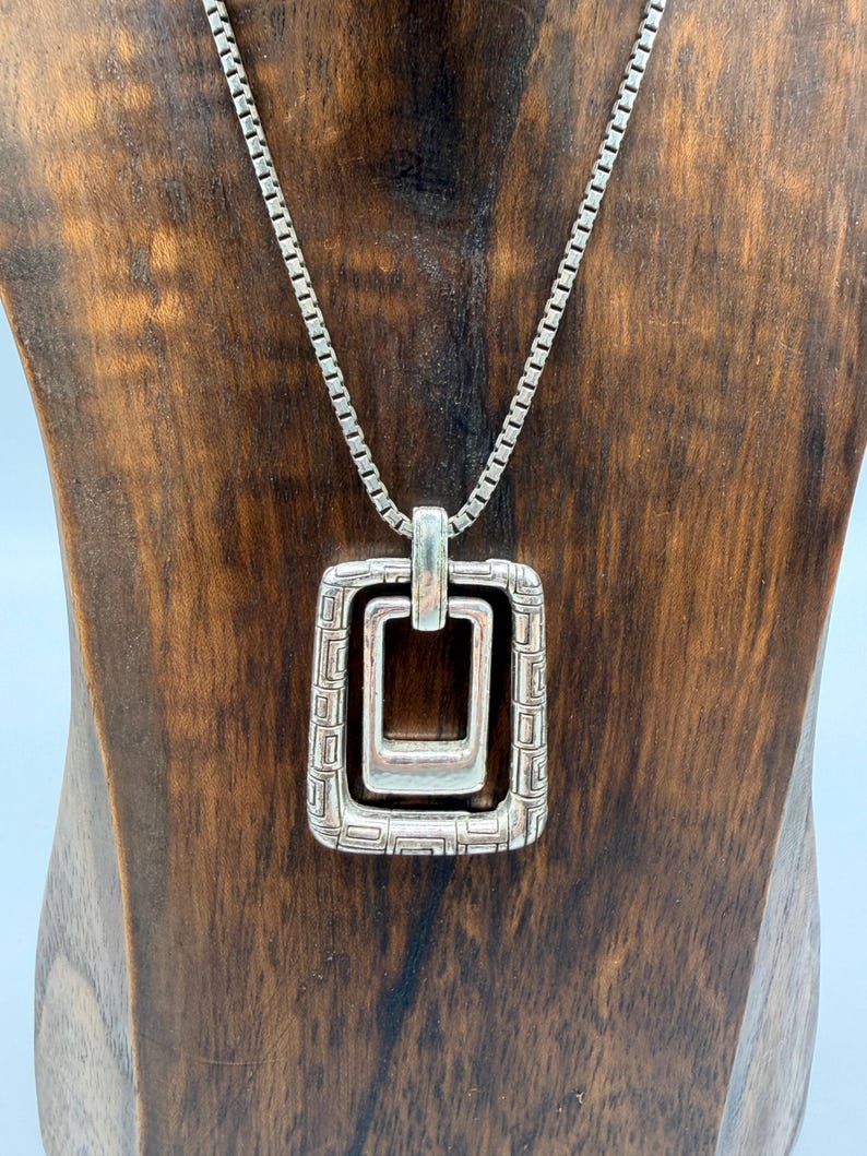 PENSIONERAD - Brighton Nexus Vändbart Rektangulärt Hänge med Swarovski-kristaller Halsband bild 7