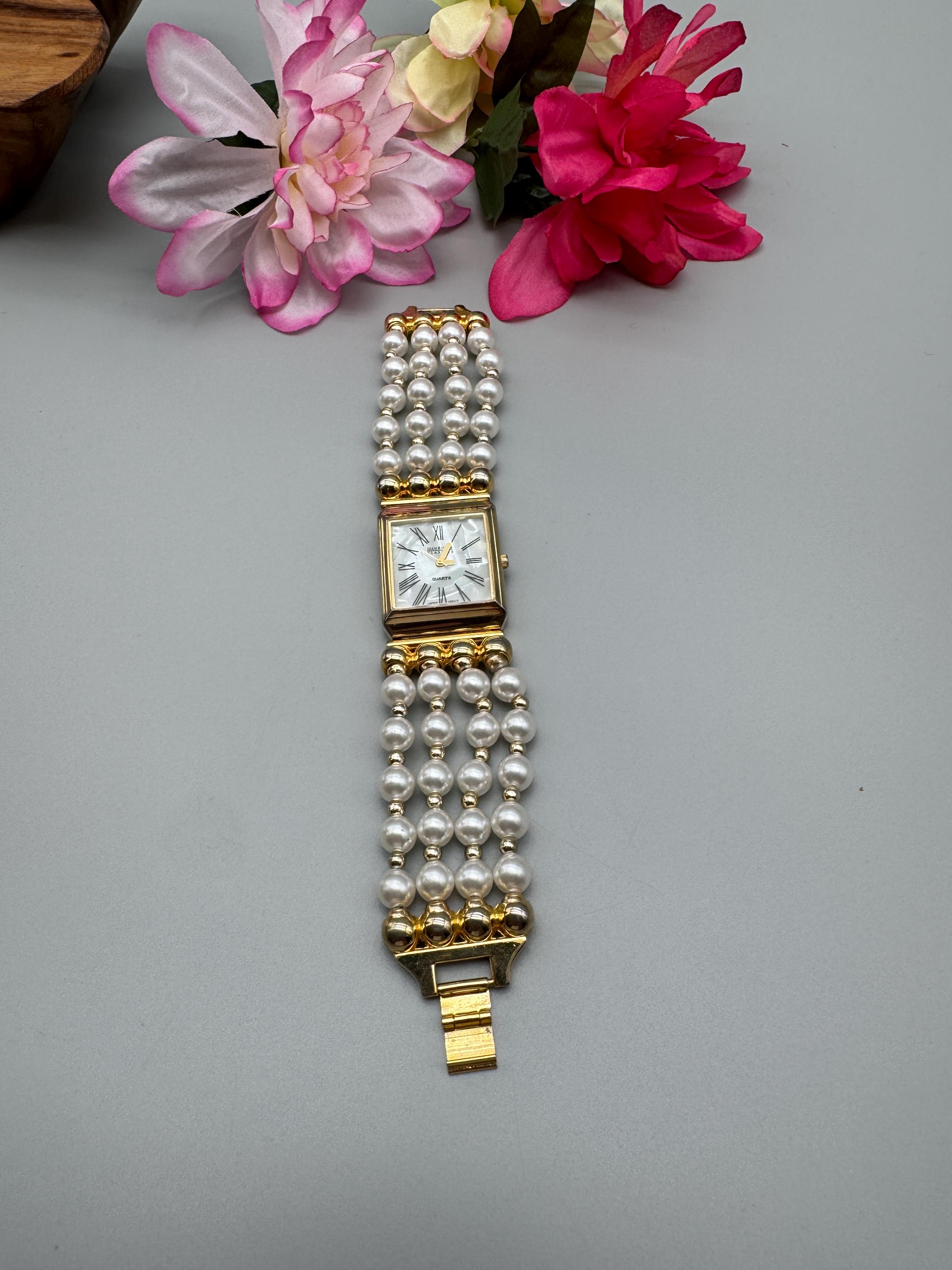 Joan Rivers Gold and White Pearl Watch Joan Rivers Vintage Watches for Women | Mercari main image 2