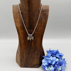 Brighton Byzantine Triple Charm Necklace, 16" - 17.25" length image 8