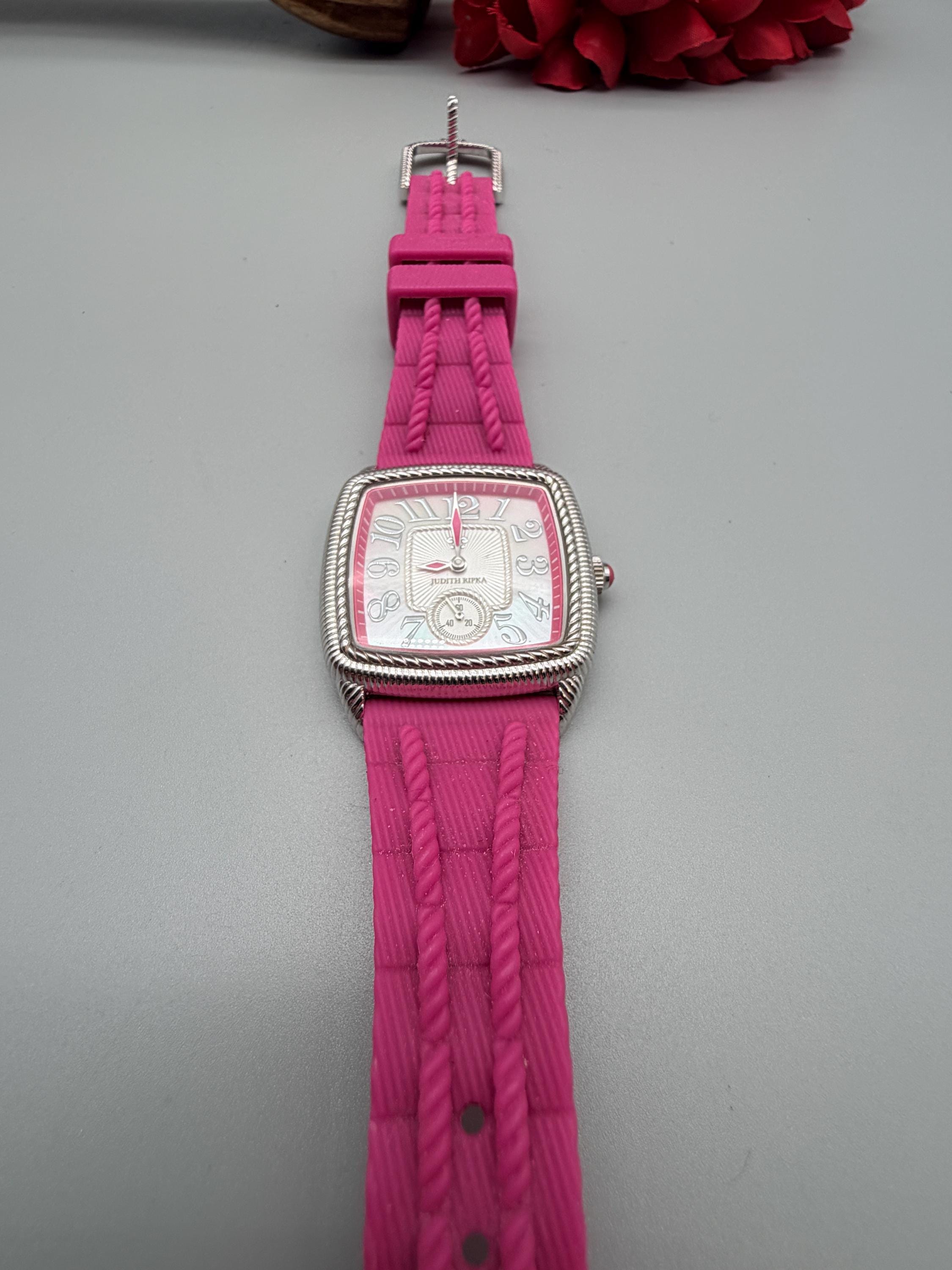 Judith Ripka Mother of Pearl Dial Stainless Steel Pink  display picture 2