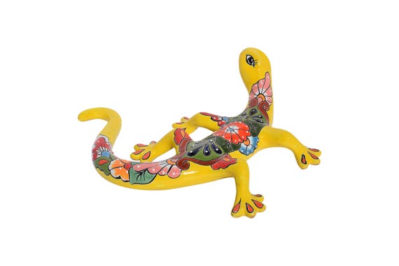 Gecko Gelb Eidechse Talavera Keramik Haus Kuche Terrasse Etsy