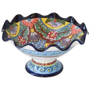 Bowl Ceramic Talavera Bowl Home Kitchen Patio Garden Decor