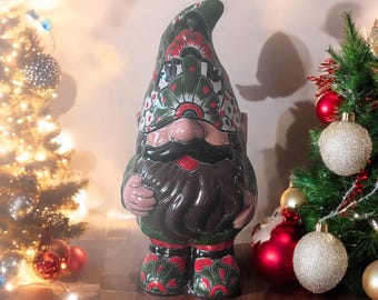 Gnome Mythological Creature Talavera Decor |  Garden and Swimming Decor |  Ceramic Pottery Decoration | Ceramic Talavera Animal Figure