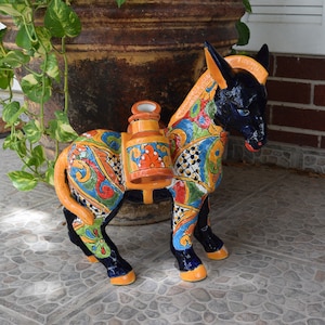 10 Light Green Mexican Talavera Alligator for Indoors or Outdoors Home and Garden Decor *Floral Patterns Vary 