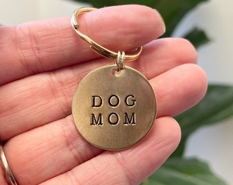 Dog Mom Keychain - Dog Mom Gift - Gift for Her - Pet Parents Gift - Fur Mom - Dog Mom Keytag - Gift for Couples - Cat Mom Gift - Unique Gift