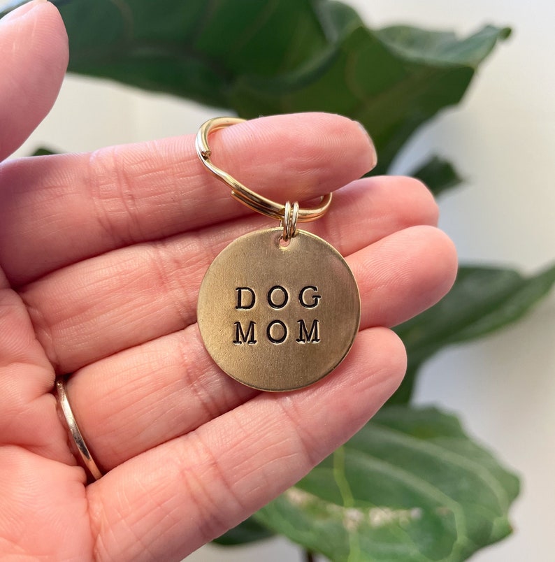 Dog Mom Keychain  Dog Mom Gift  Gift for Her  Pet Parents image 1