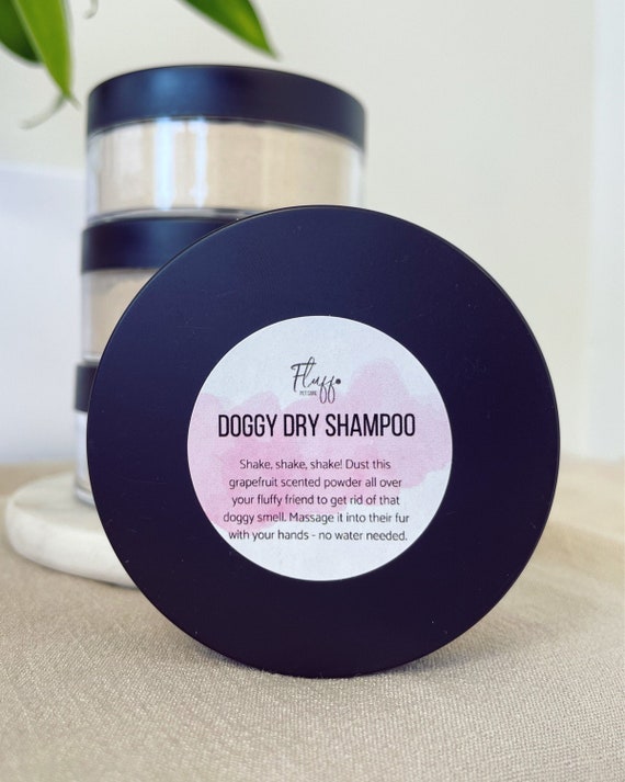 Dog powder shampoo sale
