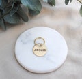 Dog Tag - Simple Hand Stamped Dog Tag for Dogs Personalized - No Design - Cat Tag - Dog Collar Tag Canada - Gold Dog Tag - Pet ID Tag product logo