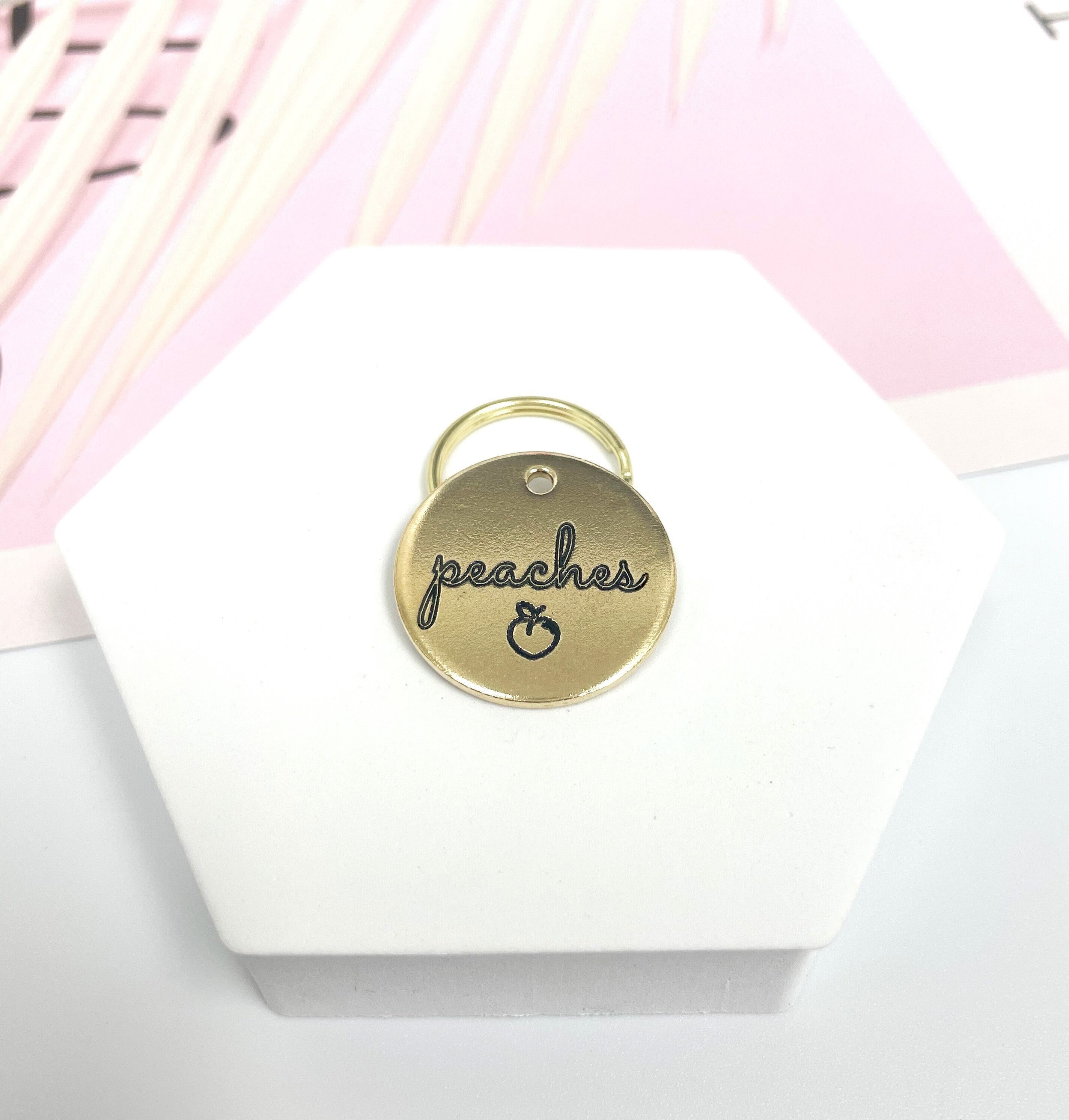 Peach Dog Collar Etsy Canada