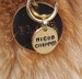 Microchipped Hand Stamped Dog Collar Charm - Dog Tag - Cat Collar Charm - Gift for Dog Lover - Gift for Cat Lover - Chipped Dog - Cat Tag