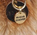 Microchipped Hand Stamped Dog Collar Charm - Dog Tag - Cat Collar Charm - Gift for Dog Lover - Gift for Cat Lover - Chipped Dog - Cat Tag 