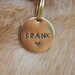 Heart Hand Stamped Dog Tag - Cat ID Tag - Dog Collar Tag - Custom Dog Tag - Personalized Tag - Pet ID Tag - Pet Name Tag - Cat Collar Tag 